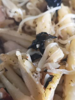 Una foto de Pasta a la marinera vegana