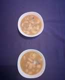 Fabes con almejas y langostinos