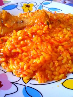 Una foto de Guiso de arroz con pollo