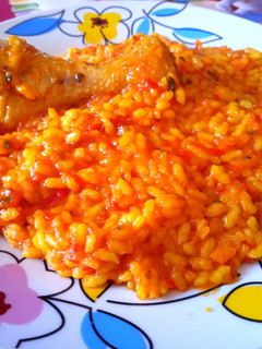 Una foto de Guiso de arroz con pollo
