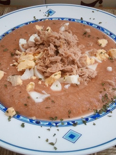 Una foto de Salmorejo