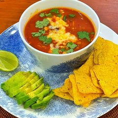 A picture of Chicken Tortilla Soup.