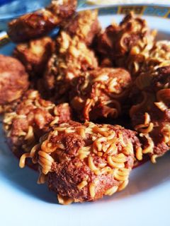 Foto resep Bola-bola Rambutan Indomie