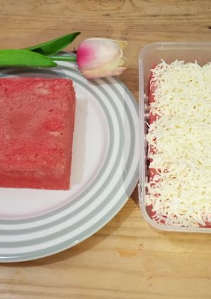 Foto resep Ogura Red Velvet Cake Topping Chesee
