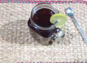 Una foto de Té de arándanos (Olla de cocción lenta-SlowCooker-CrockPot)