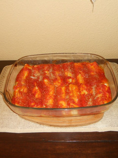 Una foto de Canelones de queso