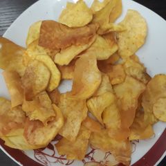 Sweet potato chips A picture of Sweet potato chips.