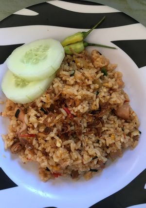 Foto resep Nasi goreng cumi asin