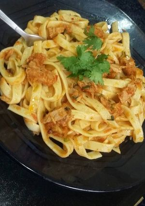 صورة لوصفة "فيتوشيني"بالتونه👌😋