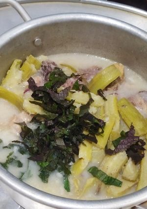 Hình của món Canh chuối xanh.
