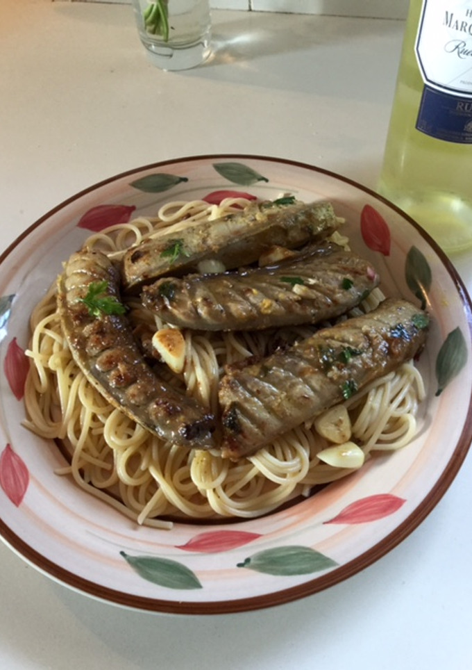 Una foto de Atún de ijá con Spaguetti