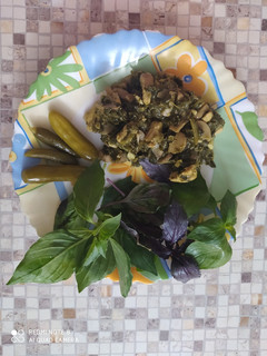 عکسی از دستور خوراک مرغ و اسفناج