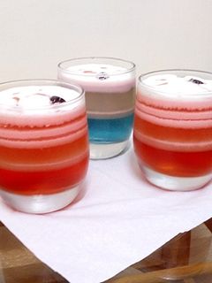 عکسی از دستور ژله بستنی لایه لایه