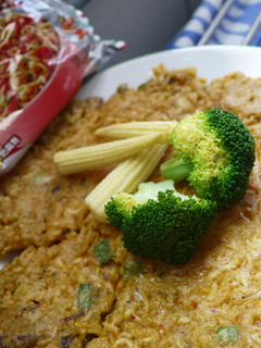 【味王泡麵創意秀】泡菜香辣煎餅 的食譜成品照片