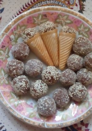 عکسی از دستور حلوا گردویی