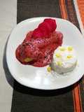 Mole rosa con pollo