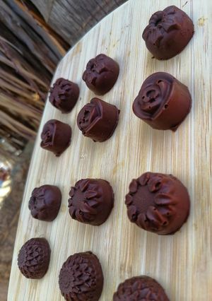 Una foto de Bombones de chocolate