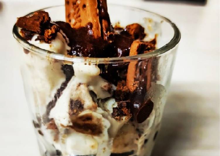 Steps to Prepare Favorite Instant Chocolate, ice- cream trifle