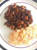 Bistec de cerdo en chile pasilla