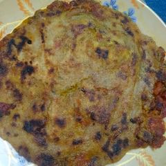 A picture of Gajar aloo ka paratha.