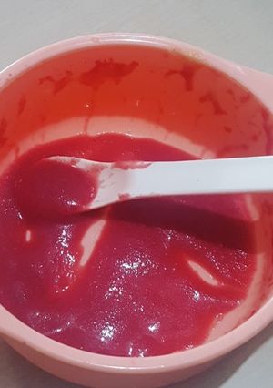 Foto resep Menu Mpasi : Buah Bit, Jagung, Wortel dan Buncis