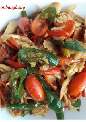 Foto resep Tumis Kulit Melinjo Teri Medan