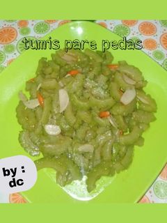 Foto resep Tumis pare pedas