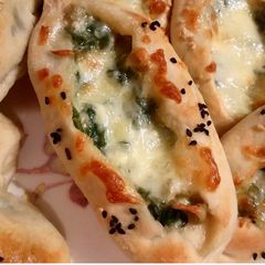 Spinach cheese pastries A picture of Spinach cheese pastries.