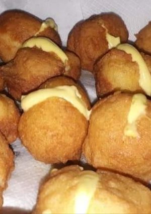 Una foto de (KETO) BUÑUELOS RELLENOS