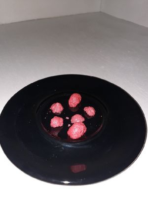 Una foto de Merengue de fresa