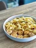 Seared Scallops with Herbed Ghee Fettuccine