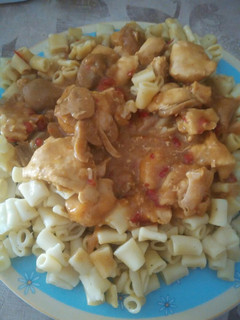 A picture of Chicken Fillet with Zozé Sauce with Mushrooms and Red Pepper!!.