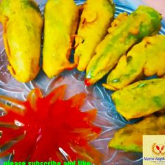 A picture of Mirchi Vada.