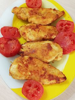 عکسی از دستور شنيسل مرغ