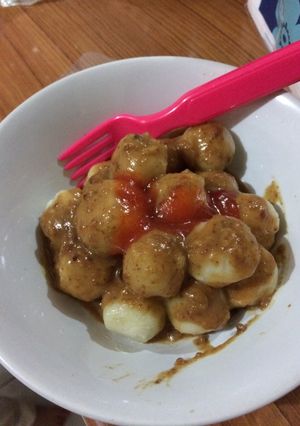 Foto resep Cilok kuah kacang