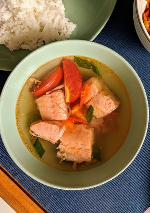 Foto resep Salmon Kuah Asam Pedas Minahasa