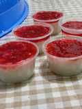 Puding Susu Stroberi