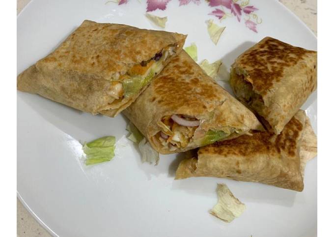 Crispy paneer wrap