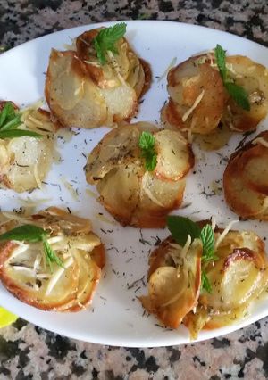 Une photo de Mille feuille de pommes de terre