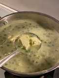 Paneer peas white gravy