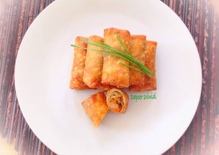 Resep Chicken spring rolls/lumpia ayam, Enak