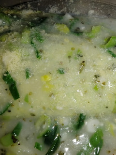 Una foto de Salsa de puerro