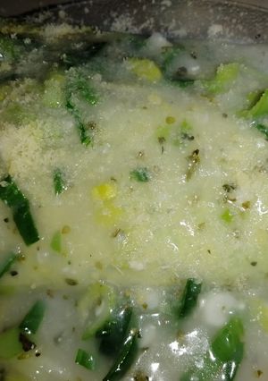 Una foto de Salsa de puerro