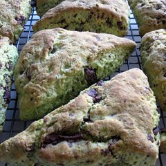 A picture of Matcha & Chunky Chocolate Scones.