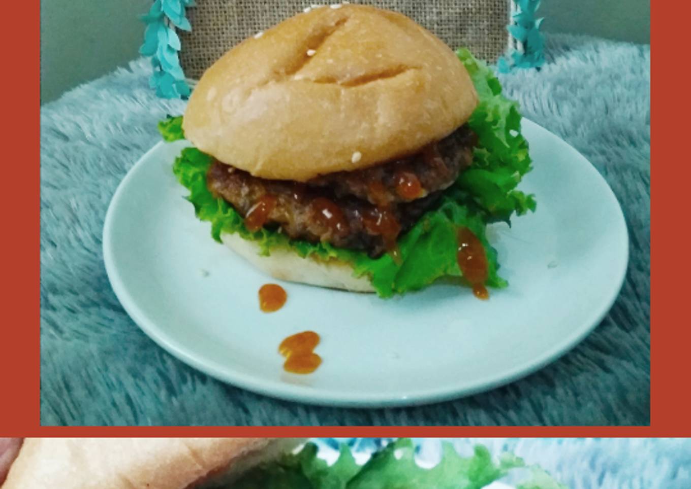 Patty burger daging sapi