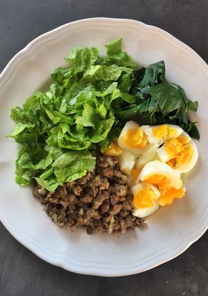 Una foto de Lentejas con verduras