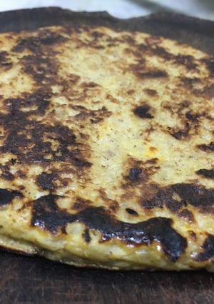 Una foto de Panqueques de banana y canela
