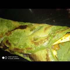 A picture of Spinach paneer Frankie.