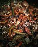 Carne con miel y soya