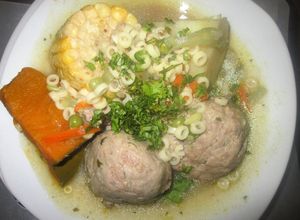 Una foto de Cazuela de albóndigas
